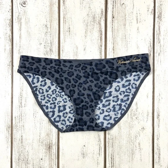 Victoria’s Secret Incredible Seamless Bikini Pantie Medium Gray Leopard - Picture 4 of 8